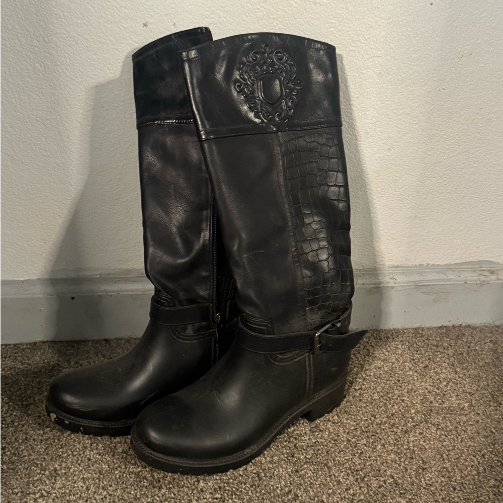 Forever Black Riding Boots